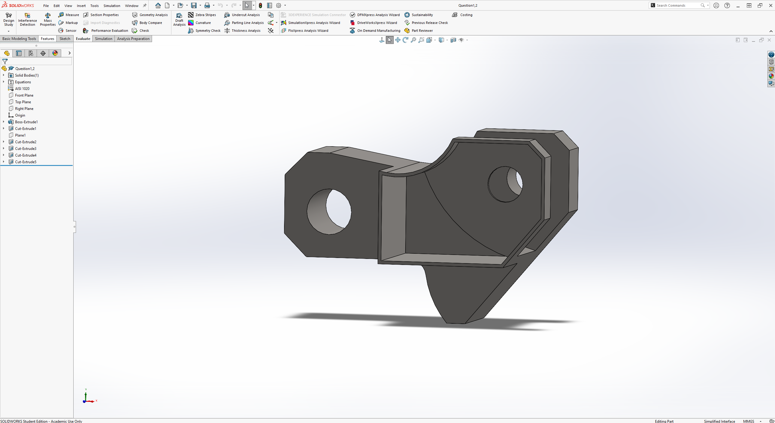 Engineering Graphics Exam 5 — Part 2